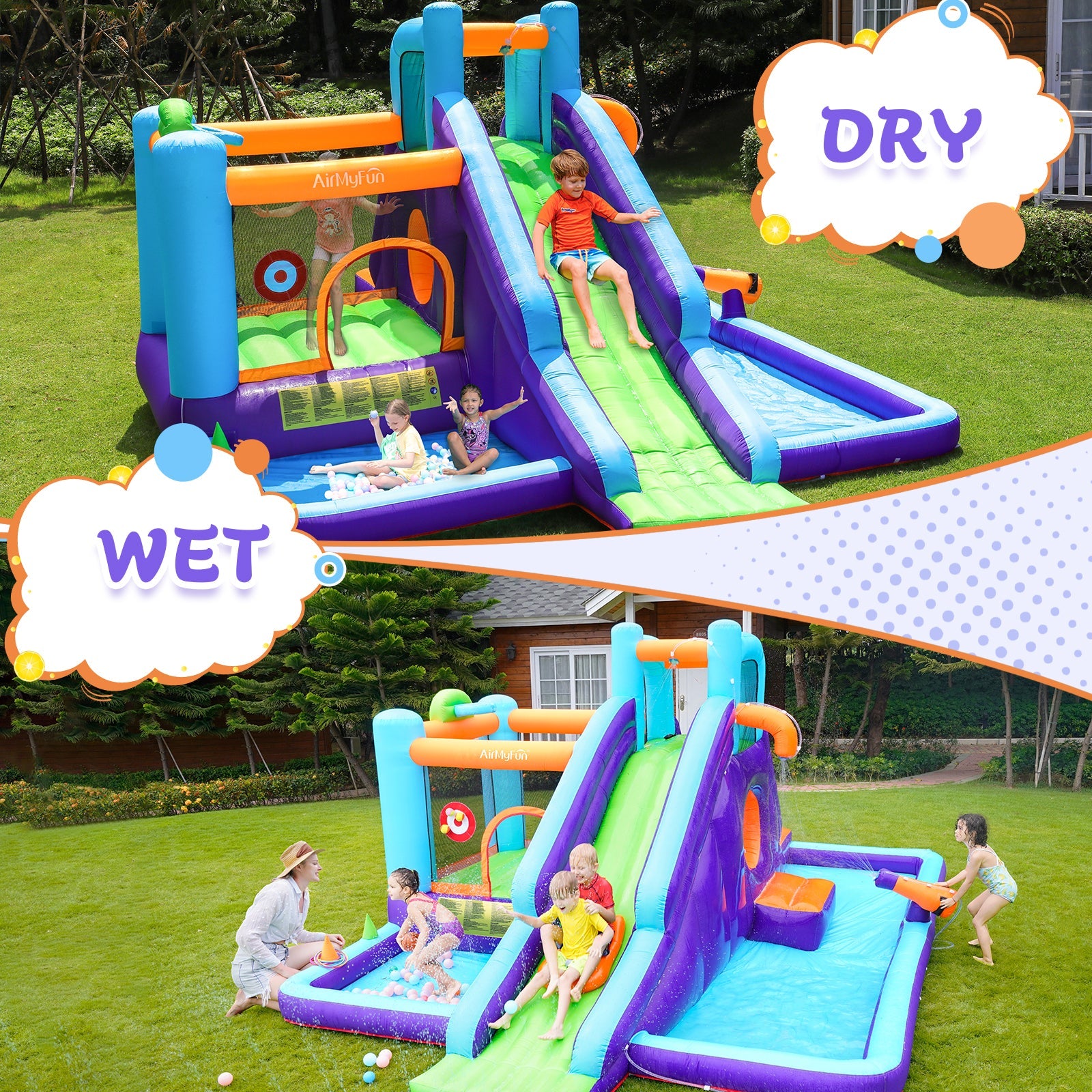 Water Inflat Extended Water Slide – inflat360