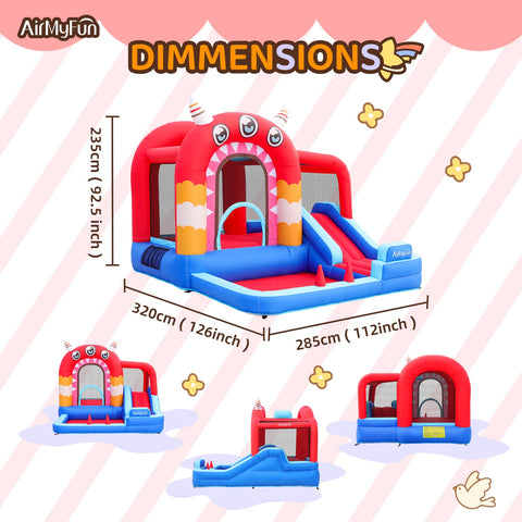 Monster Theme Inflatable Bounce House