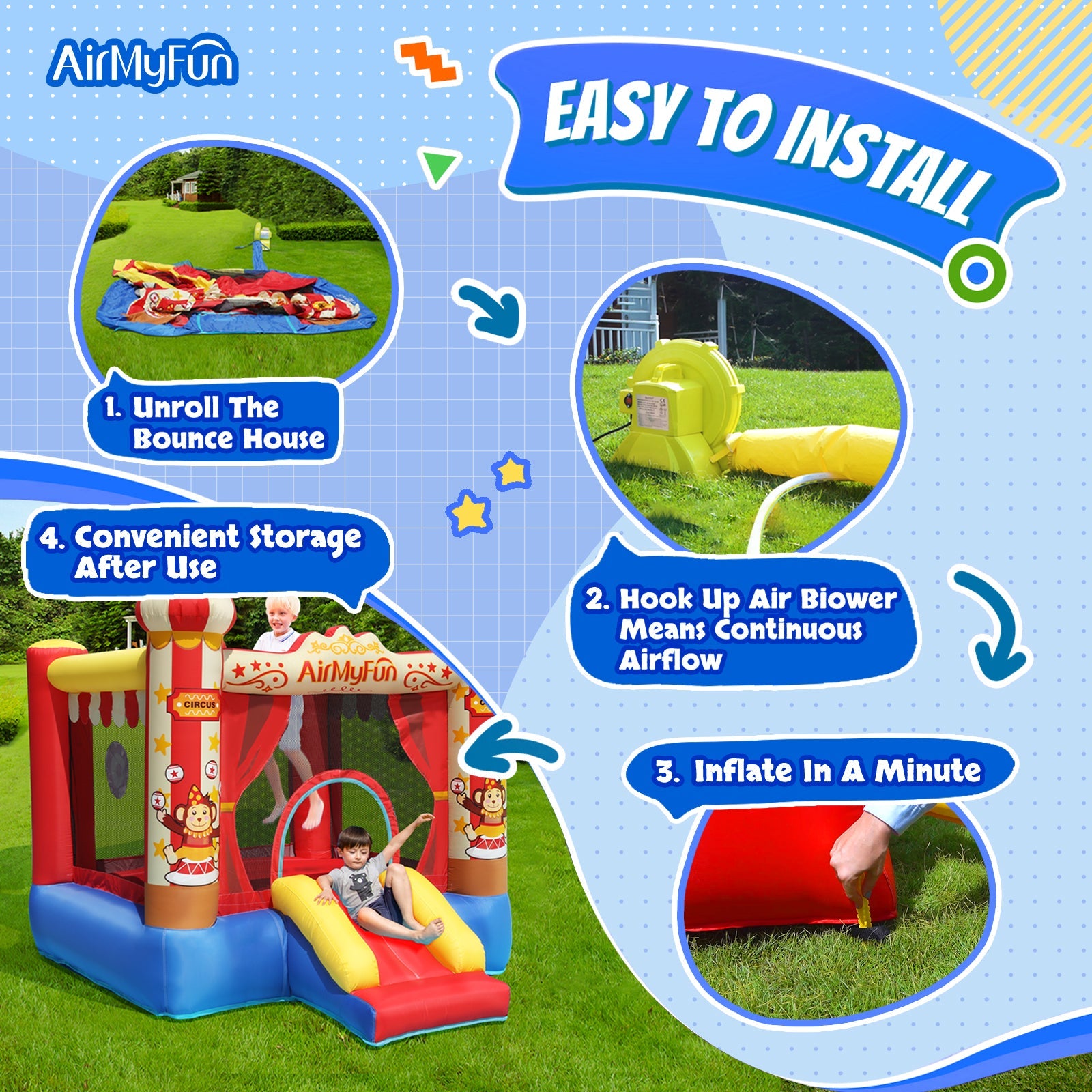 Mini Circus Theme Bounce House