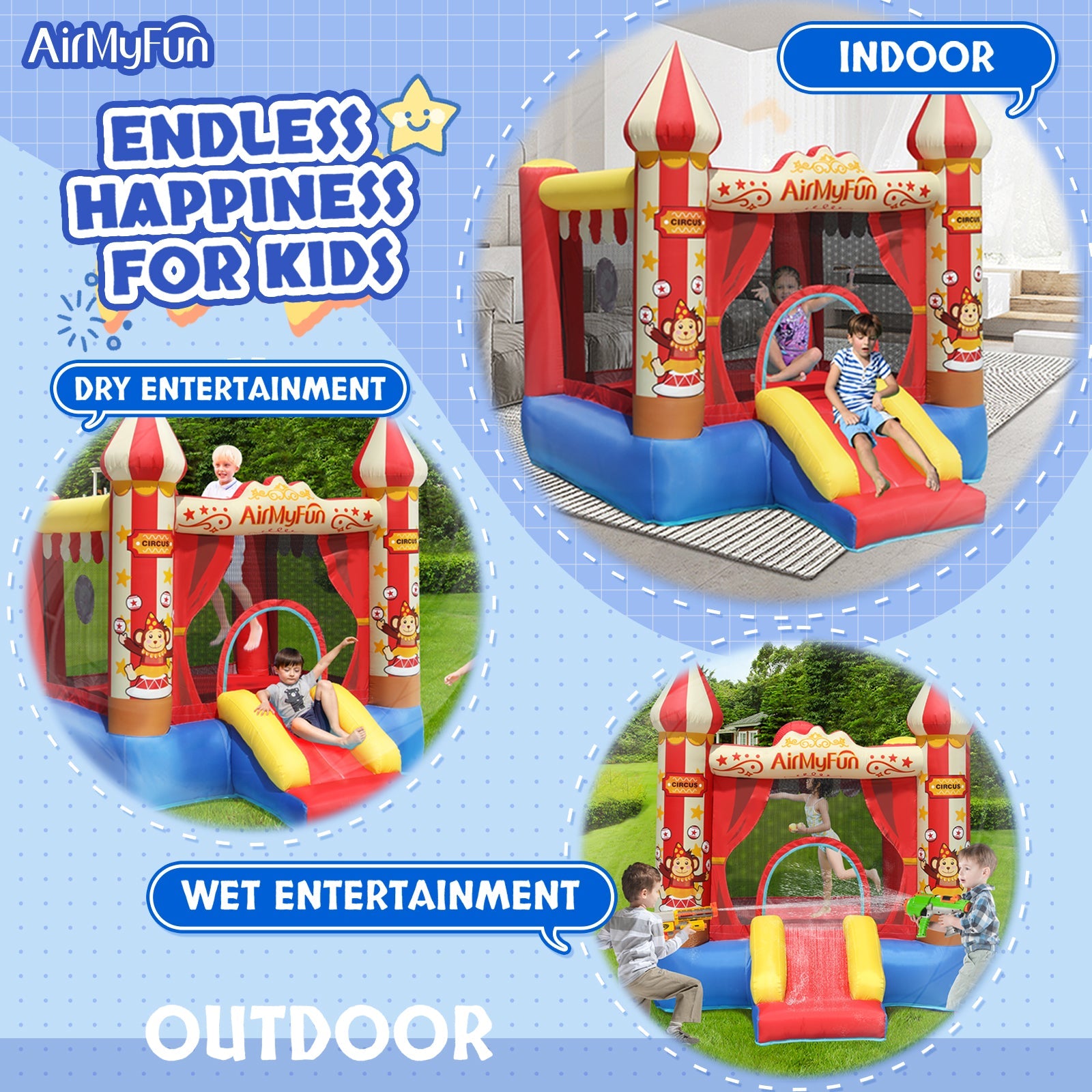 Mini Circus Theme Bounce House