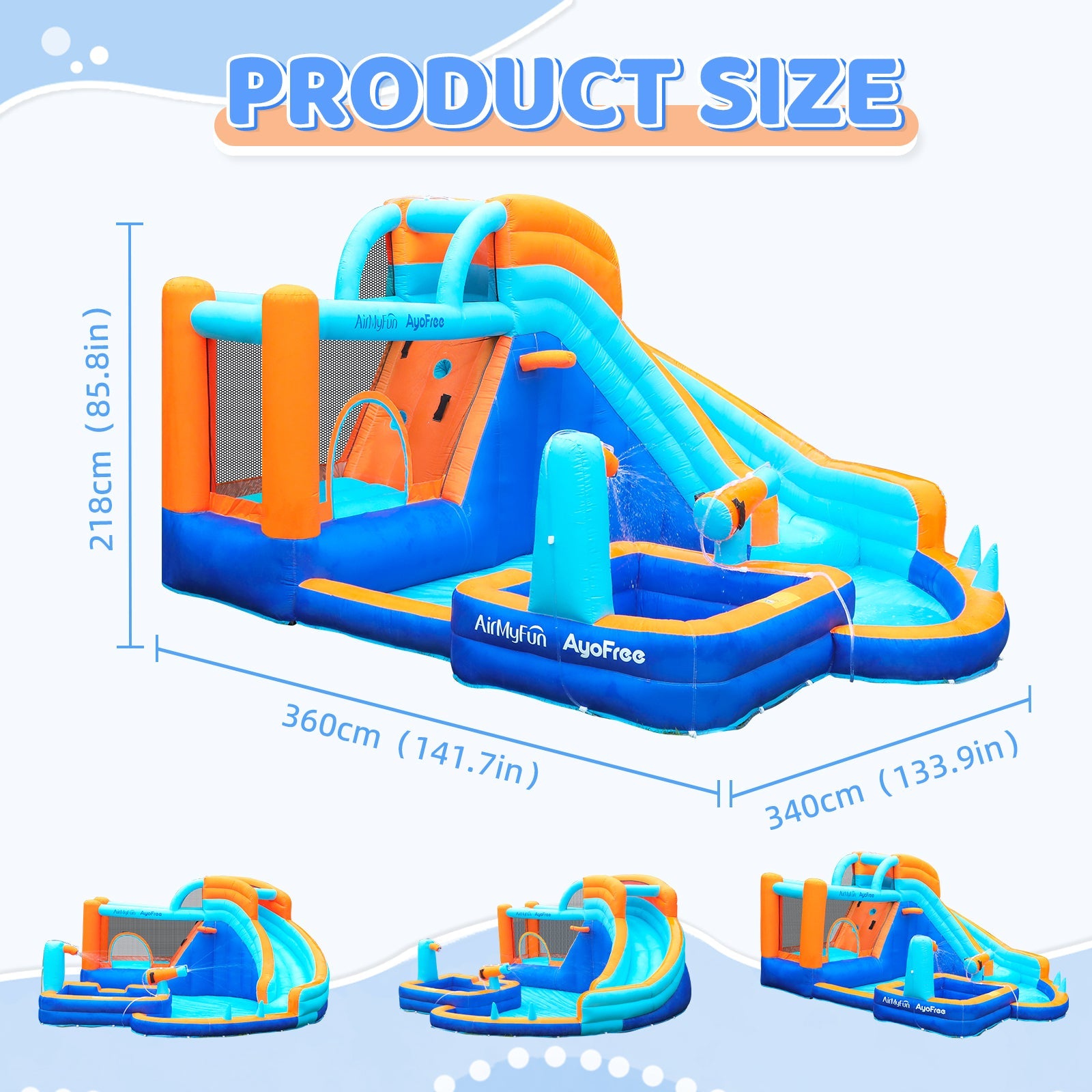 Water Inflat Large Pool Pit Water Slide – inflat360