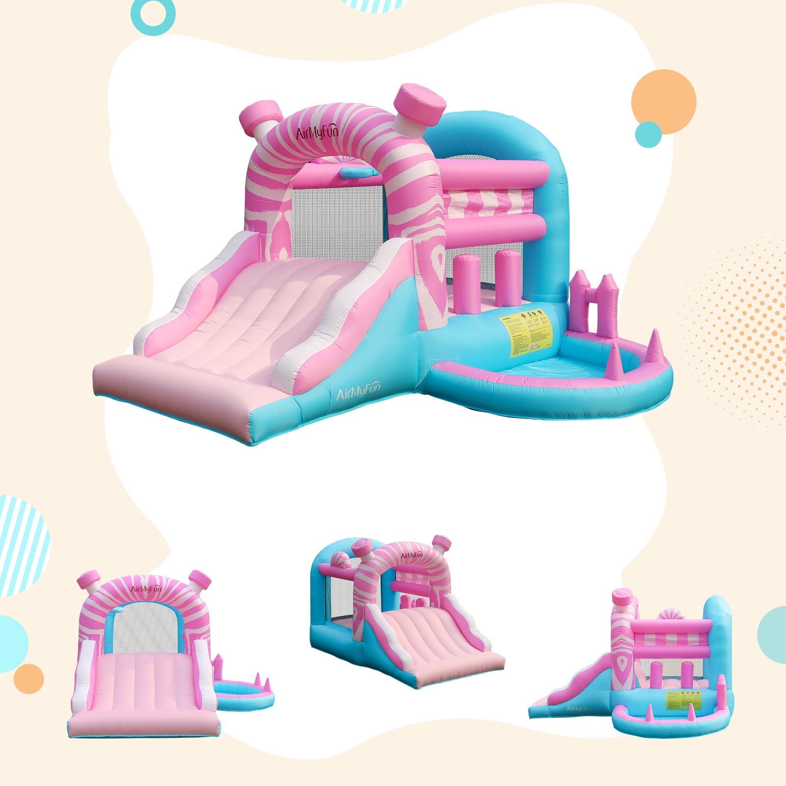 Pink Mini Bounce House