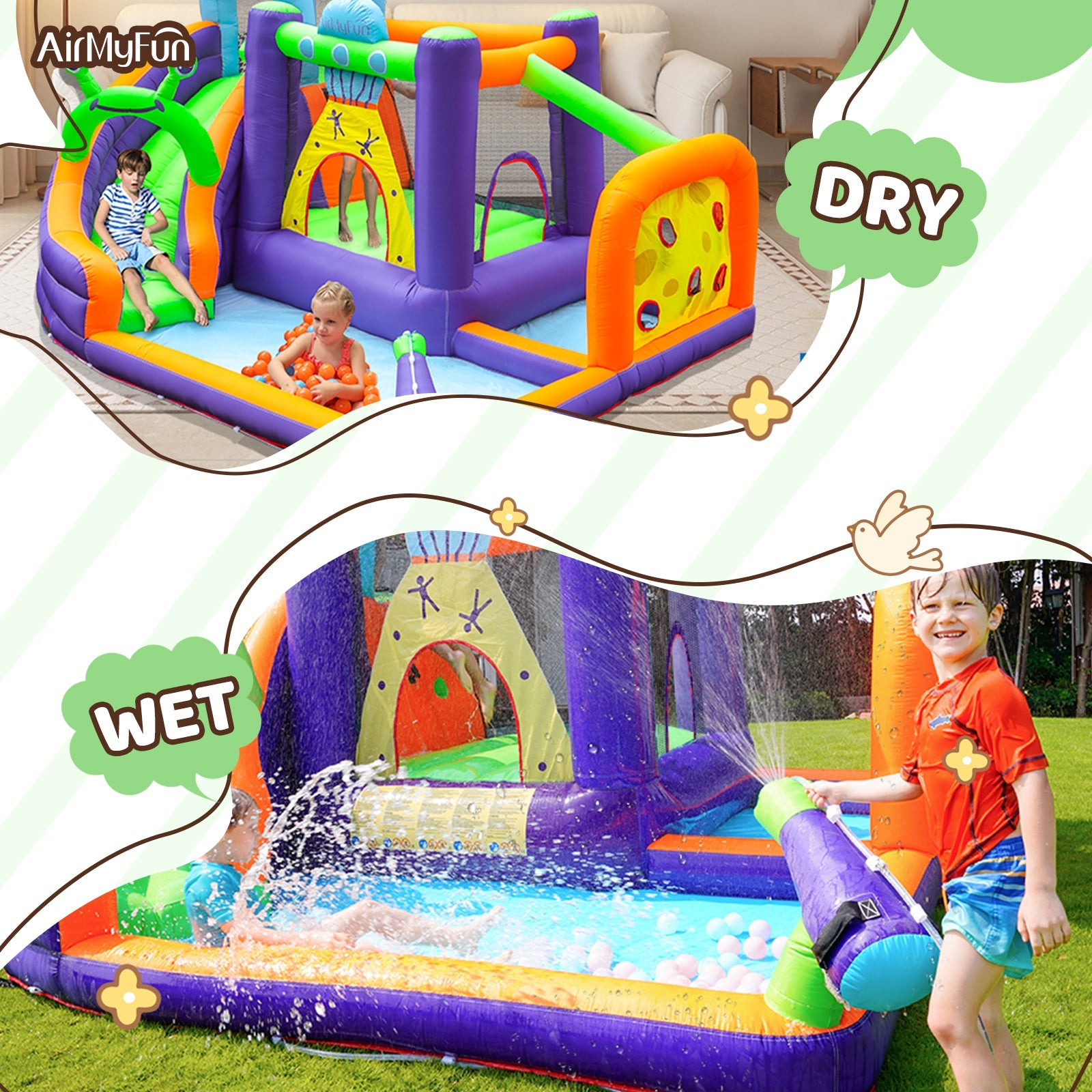 Water Inflat Alien Theme Water Slide – inflat360