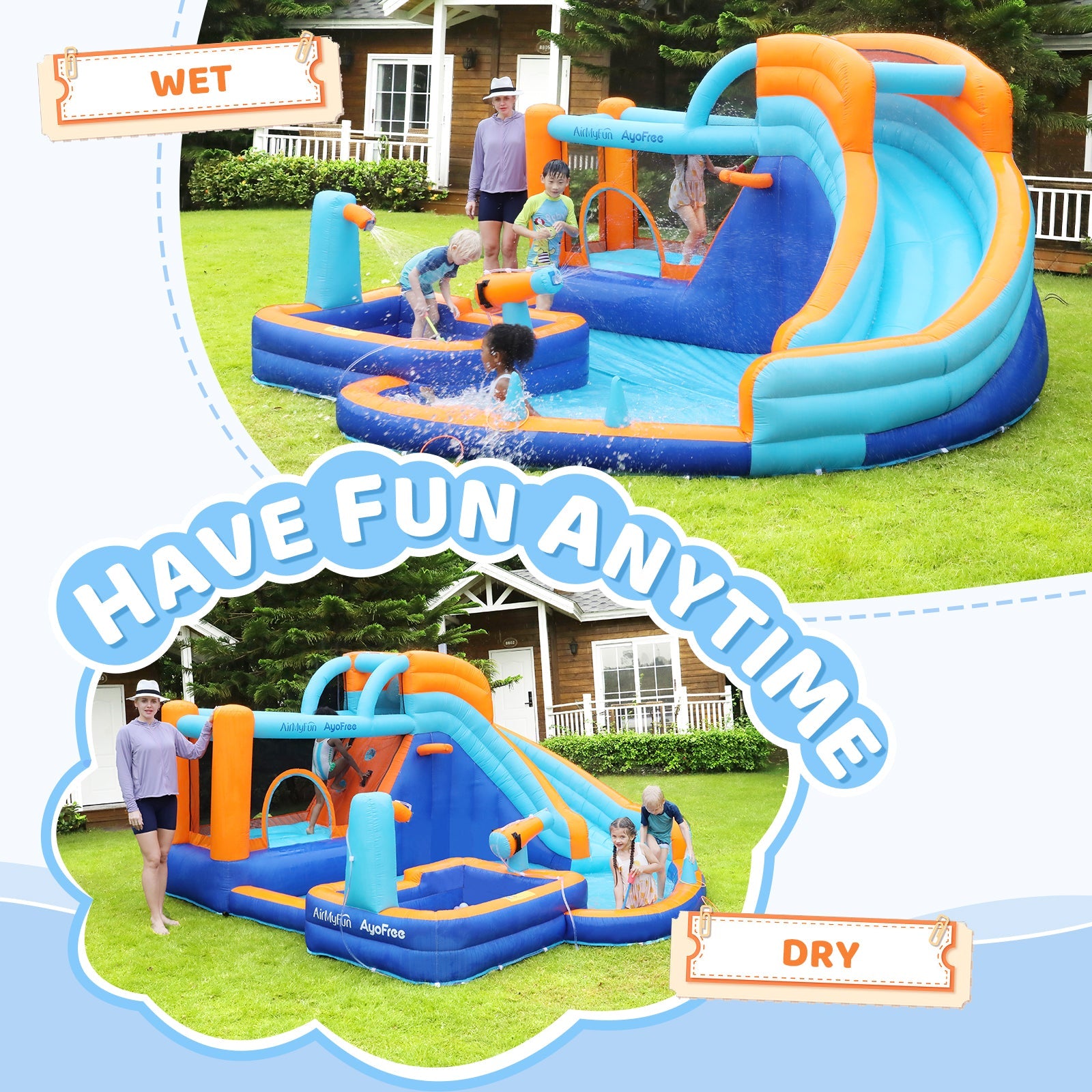 Water Inflat Large Pool Pit Water Slide – inflat360