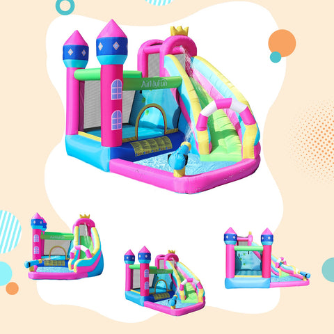 Pink Castle Theme Bounce House