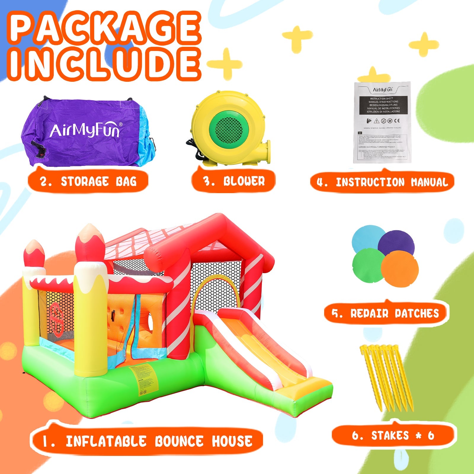 Candle Themed Bounce House