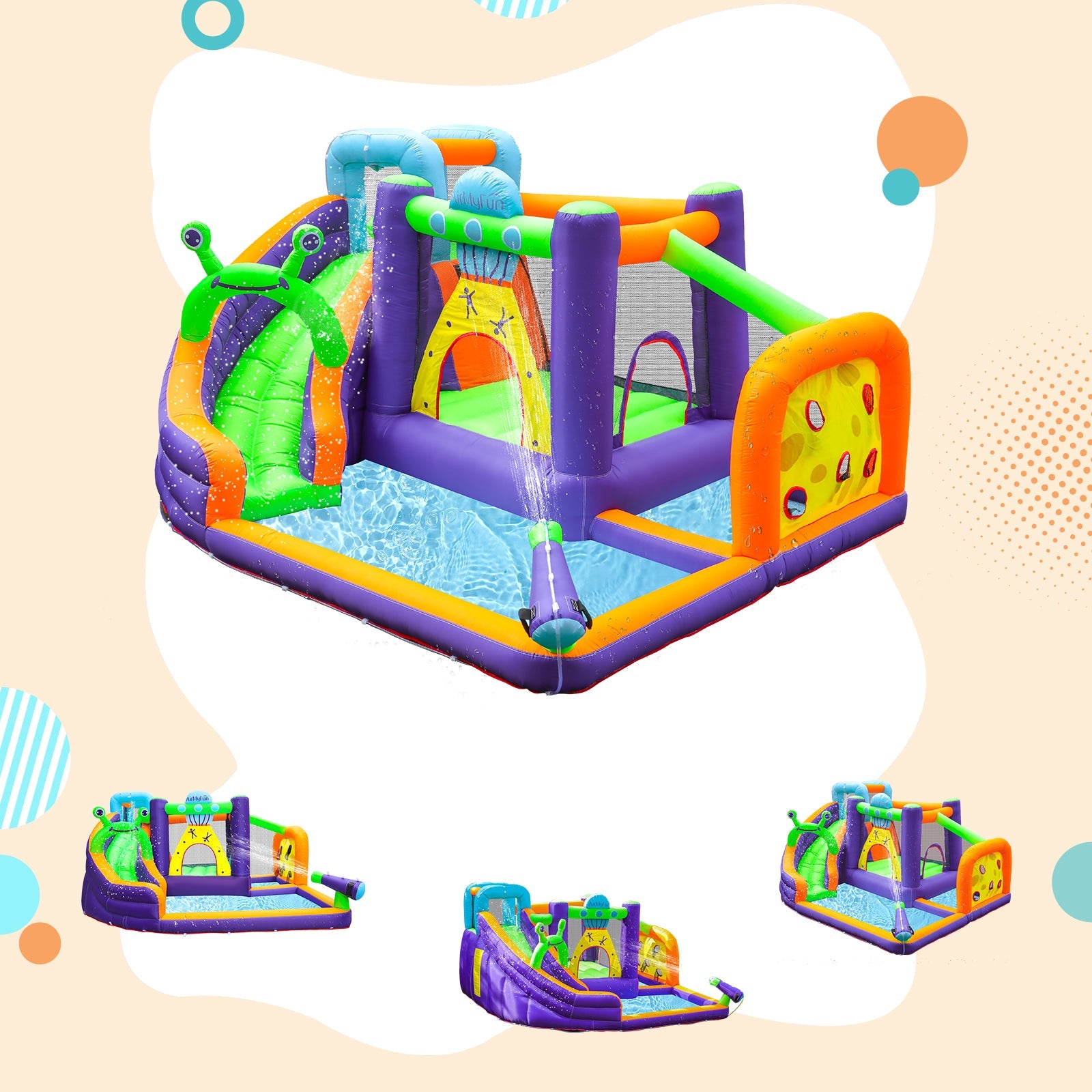 Water Inflat Alien Theme Water Slide – inflat360