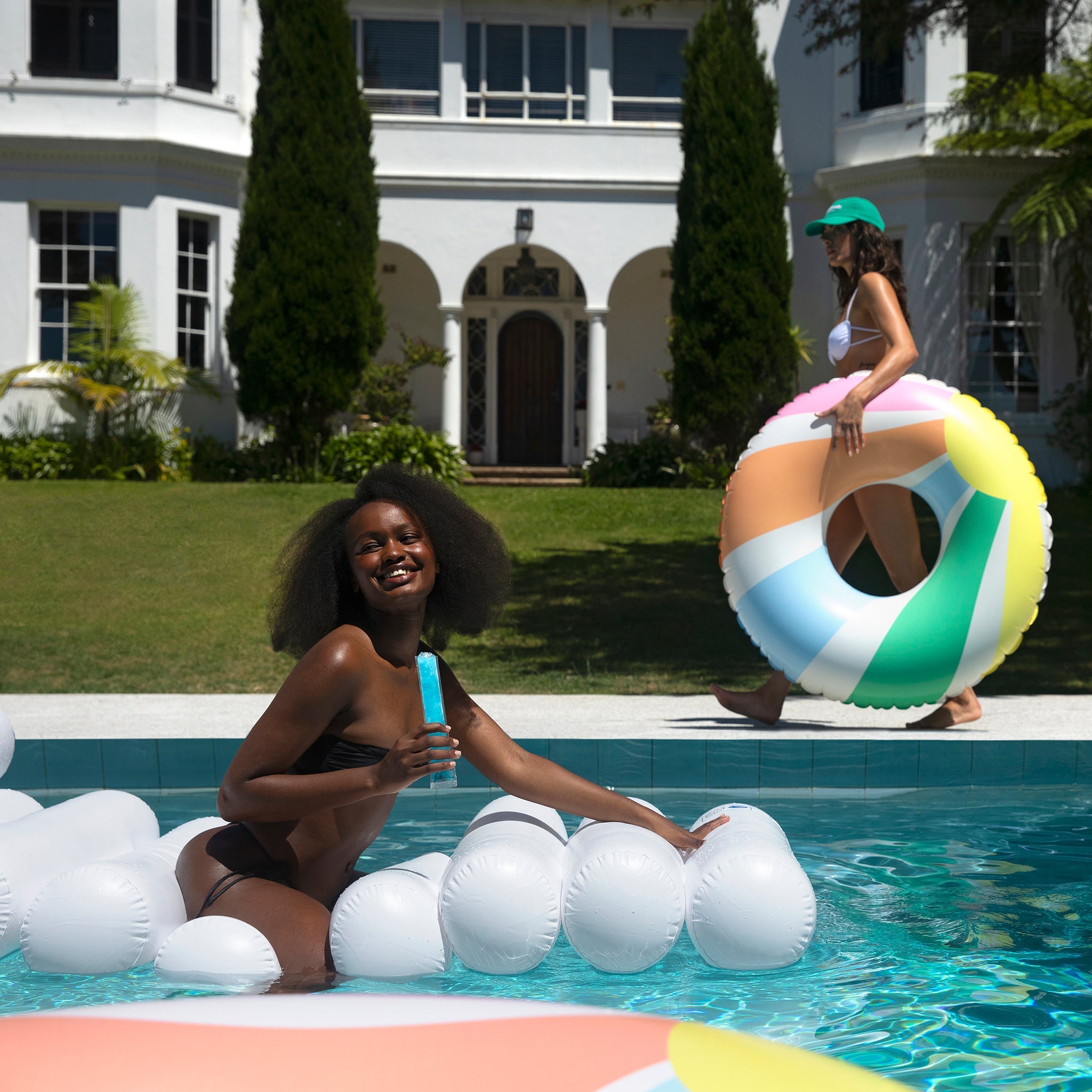 Pool Side Pastel Gelato Tube Float