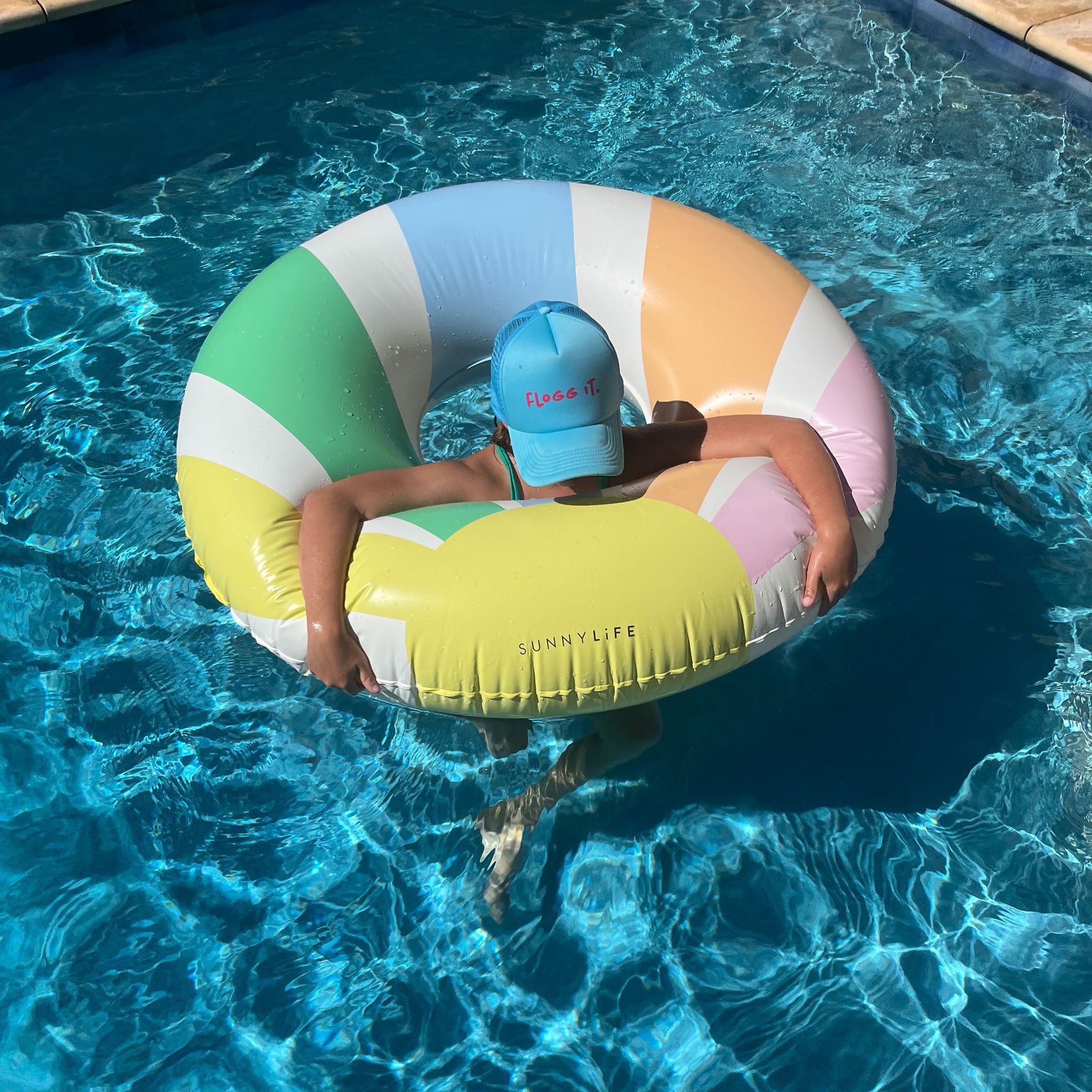 Pool Side Pastel Gelato Tube Float